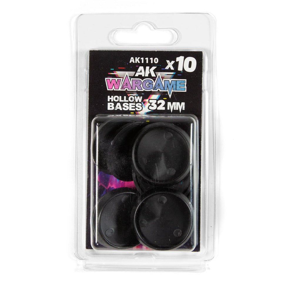 AK Interactive - Hollow Round Bases 32mm X 10 (AK1110)