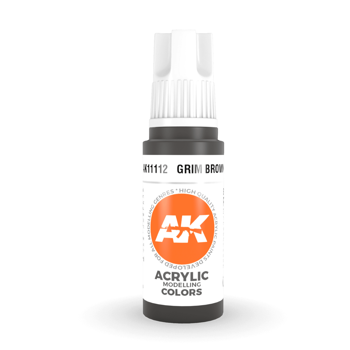 AK Interactive 3rd Gen Acrylic - Grim Brown 17ml (AK11112)