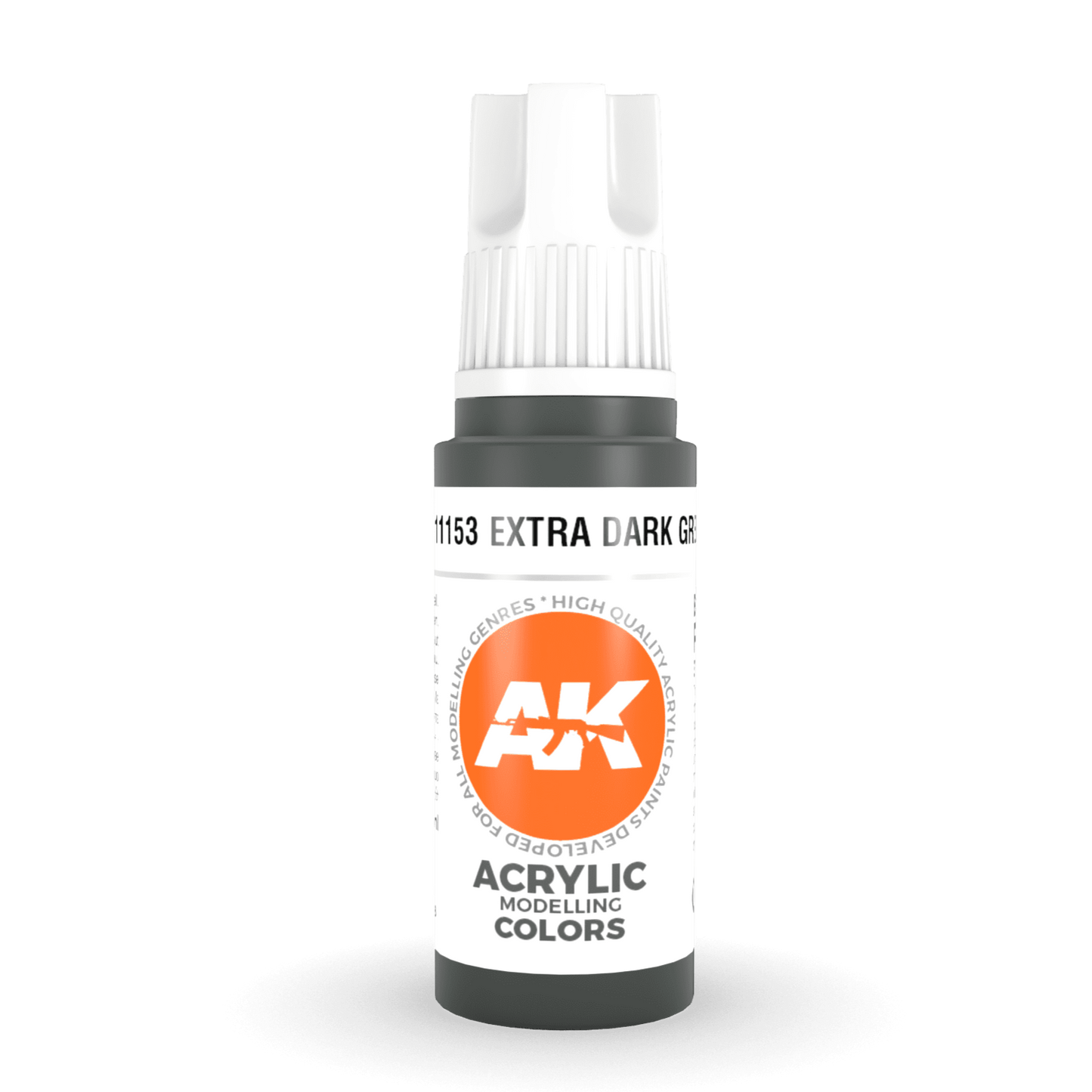 AK Interactive 3rd Gen Acrylic - Extra Dark Green (formerly "Faded Olive Green") 17ml AK11153