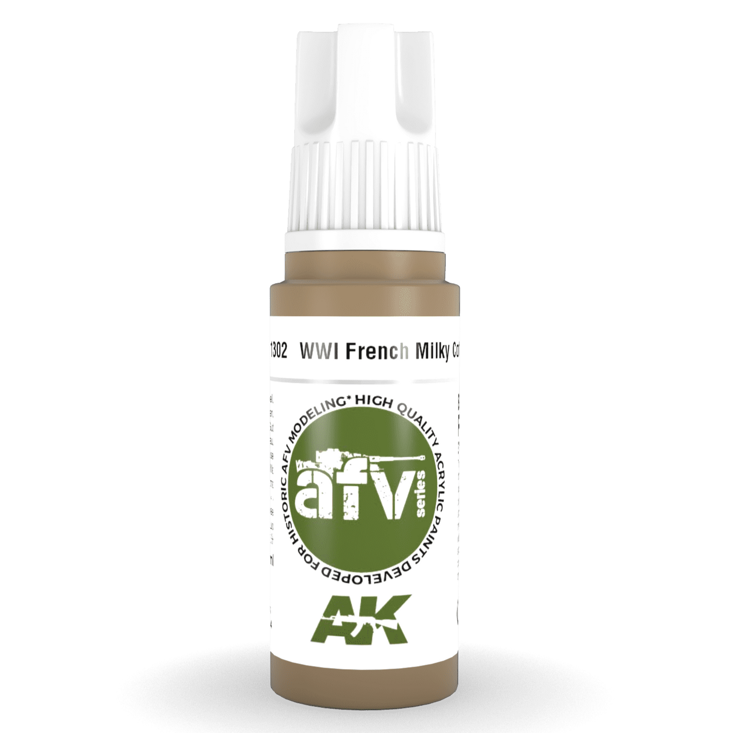 AK Interactive 3rd Gen Acrylic - WWI French Milky Coffee 17ml (AK11302)