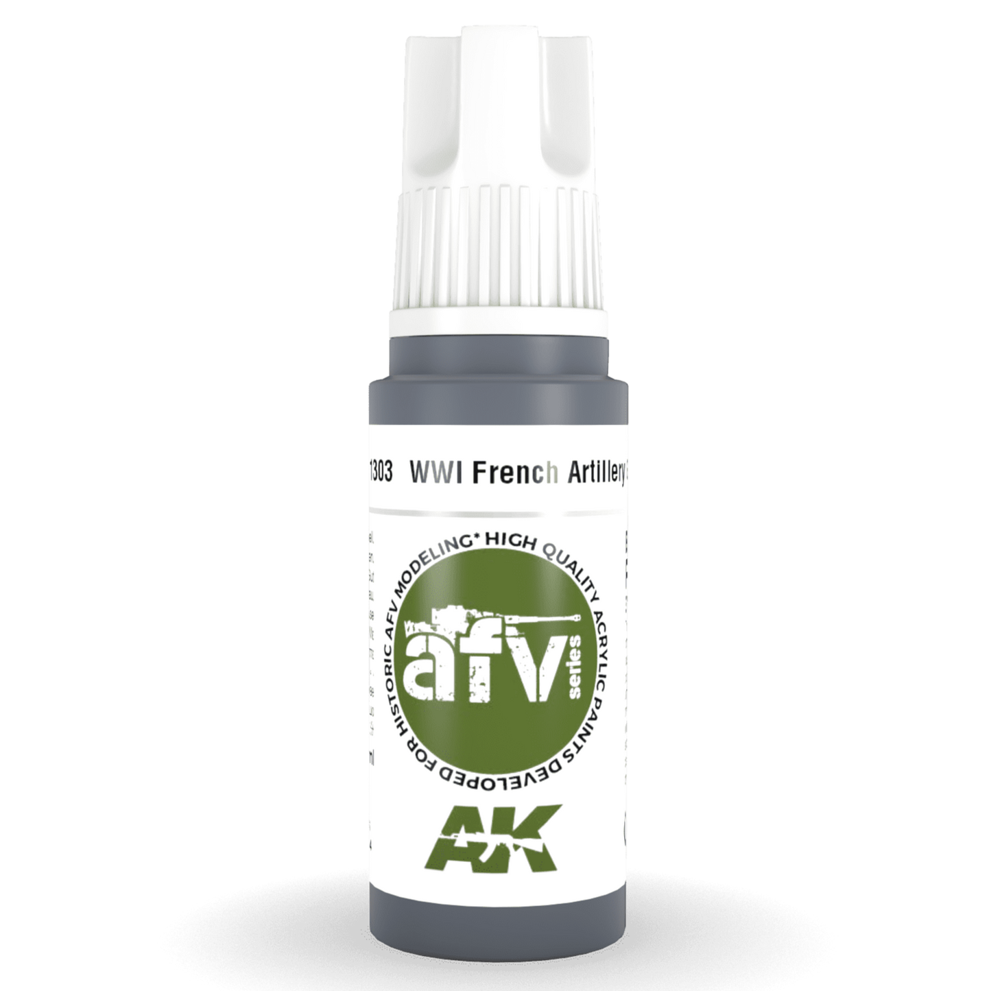 AK Interactive 3rd Gen Acrylic - WWI French Artillery Grey 17ml (AK11303)