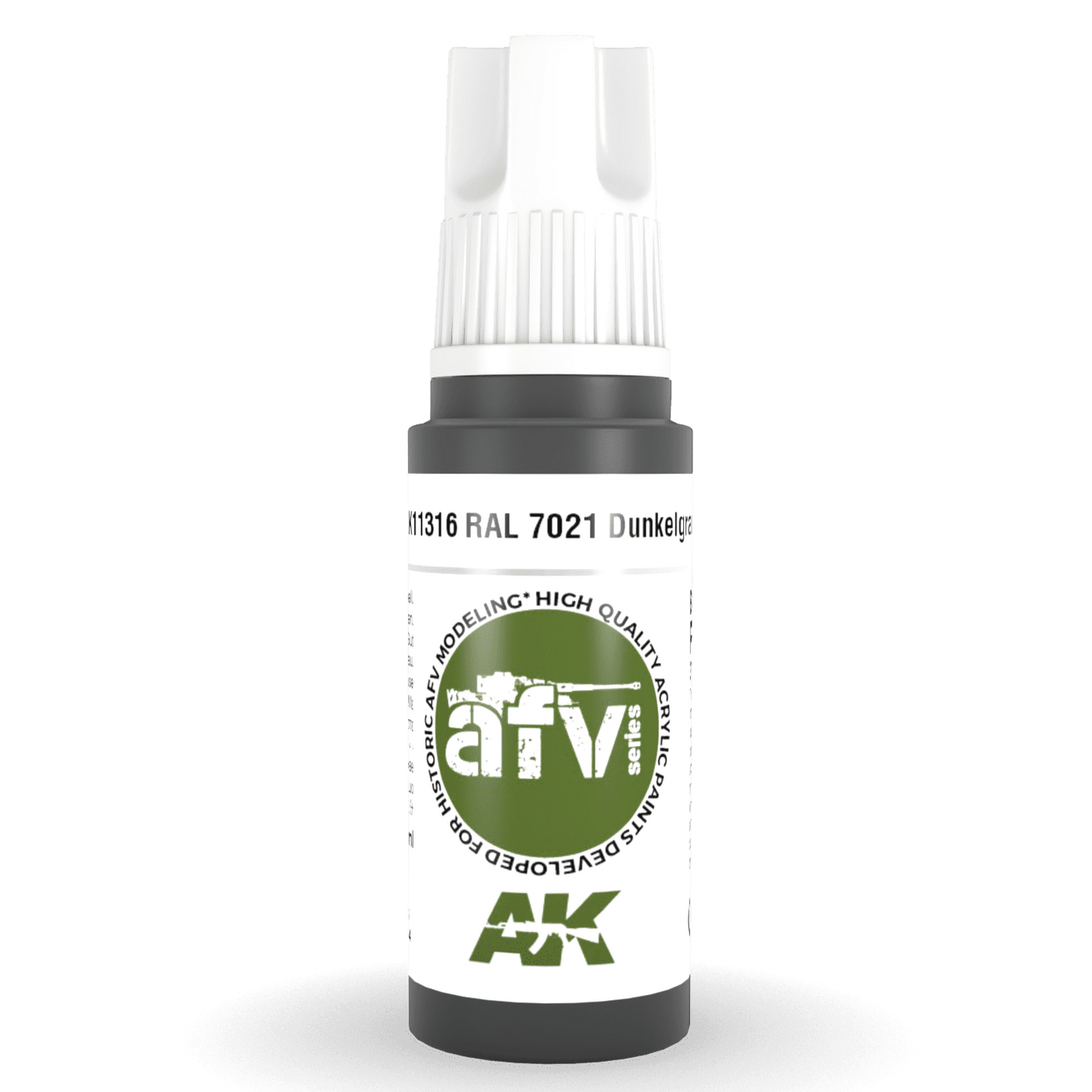 AK Interactive 3rd Gen Acrylic - RAL 7021 Dunkelgrau 17ml (AK11316)