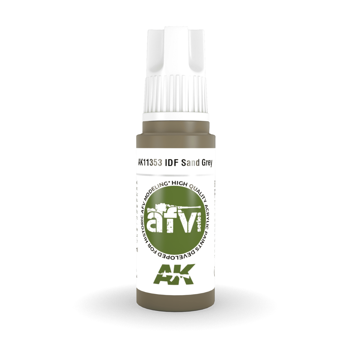 AK Interactive 3rd Gen Acrylic - IDF Sand Grey 1970s-1980s 17ml (AK11353)