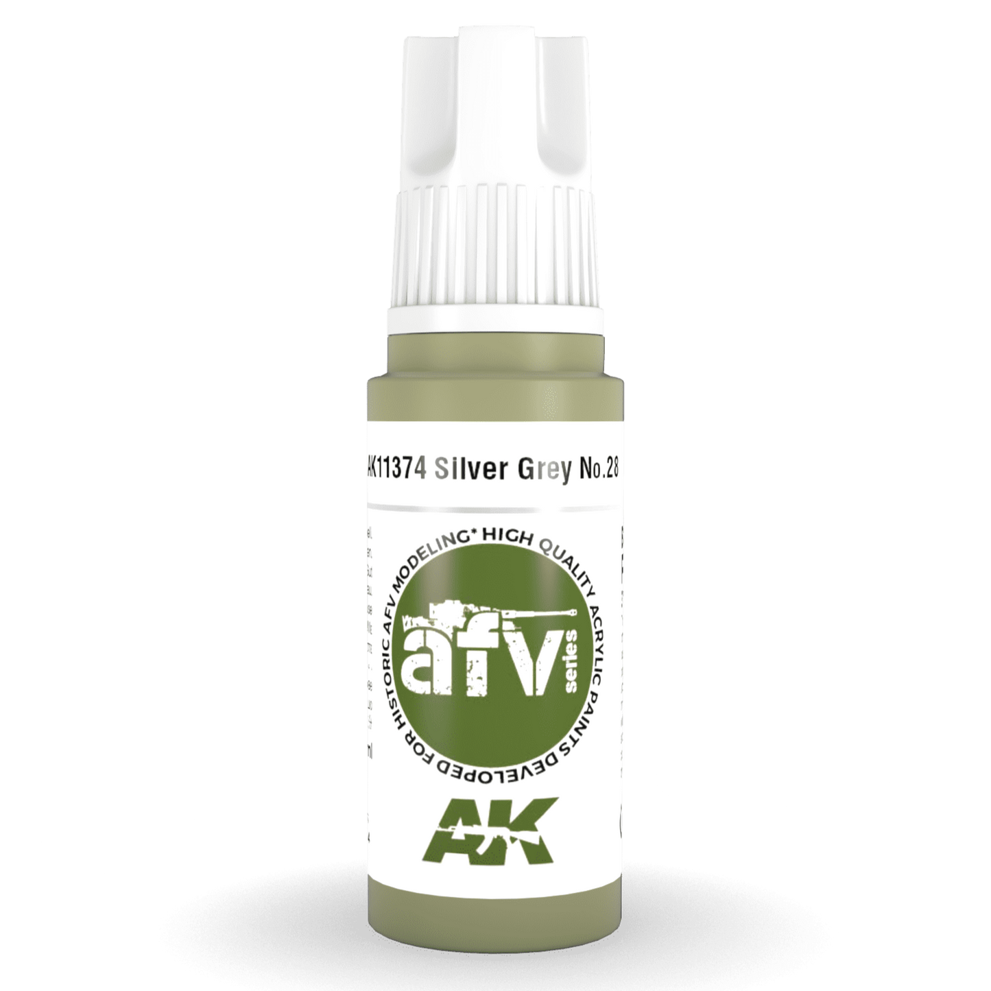 AK Interactive 3rd Gen Acrylic - Silver Grey No.28 17ml (AK11374)