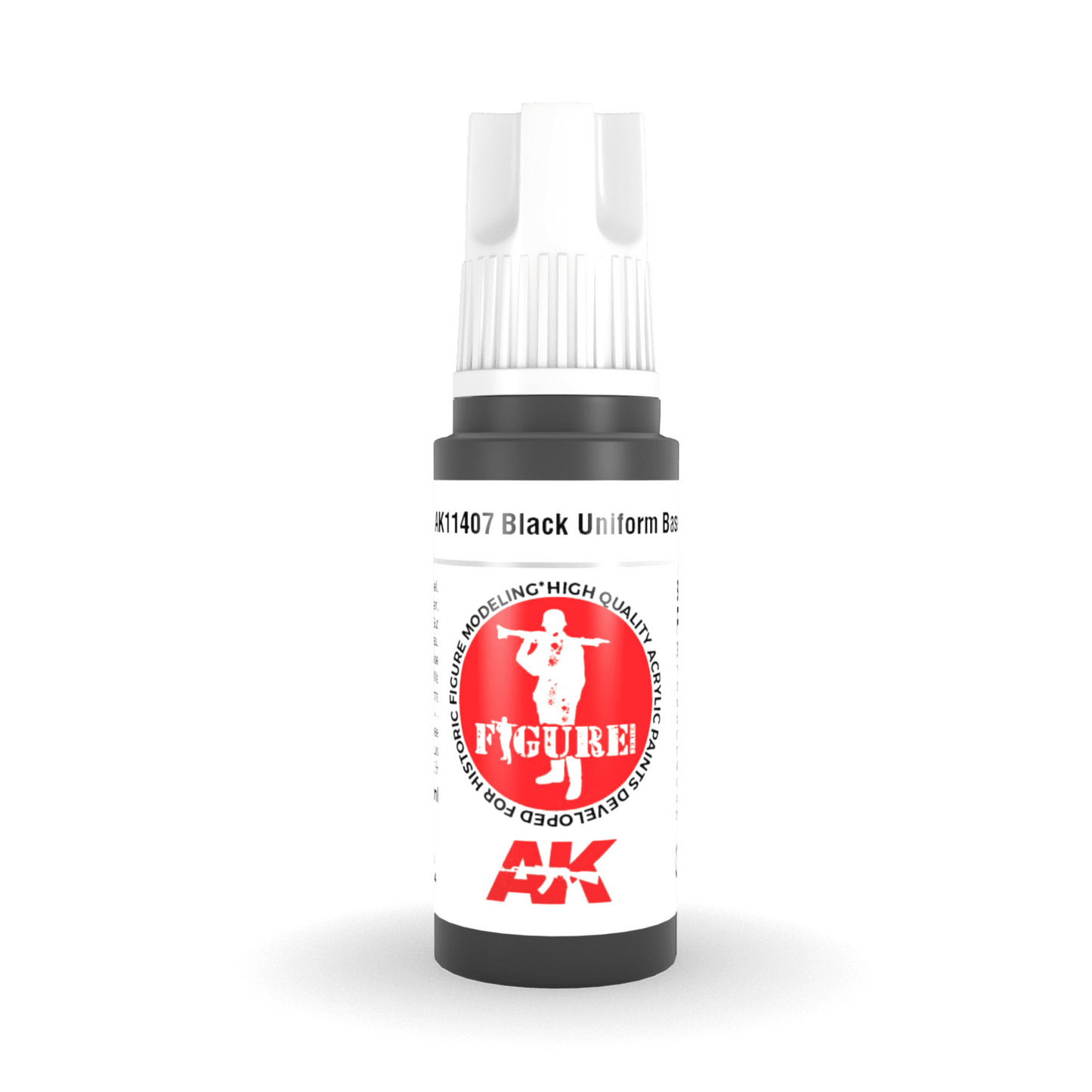 AK Interactive 3rd Gen Acrylic - Black Uniform Base 17ml (AK11407)