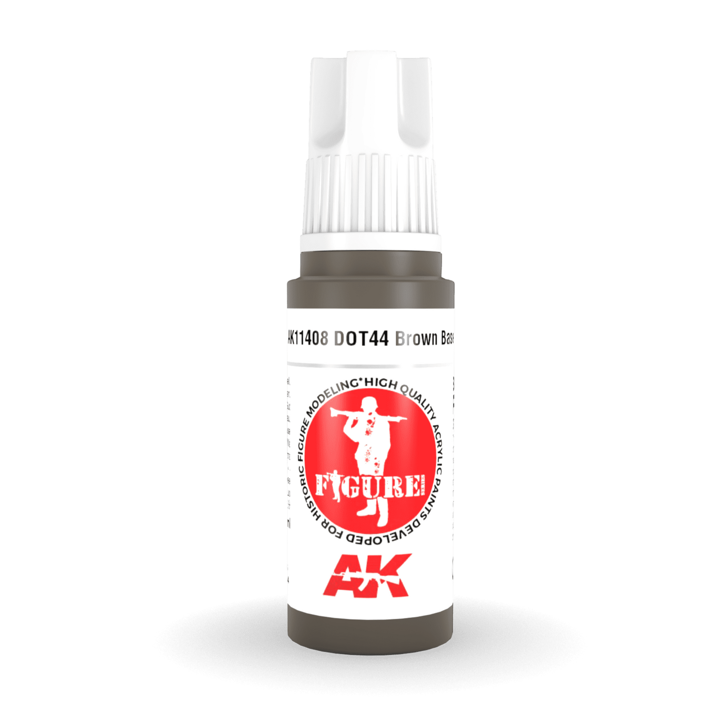 AK Interactive 3rd Gen Acrylic - Dot44 Brown Base 17ml (AK11408)