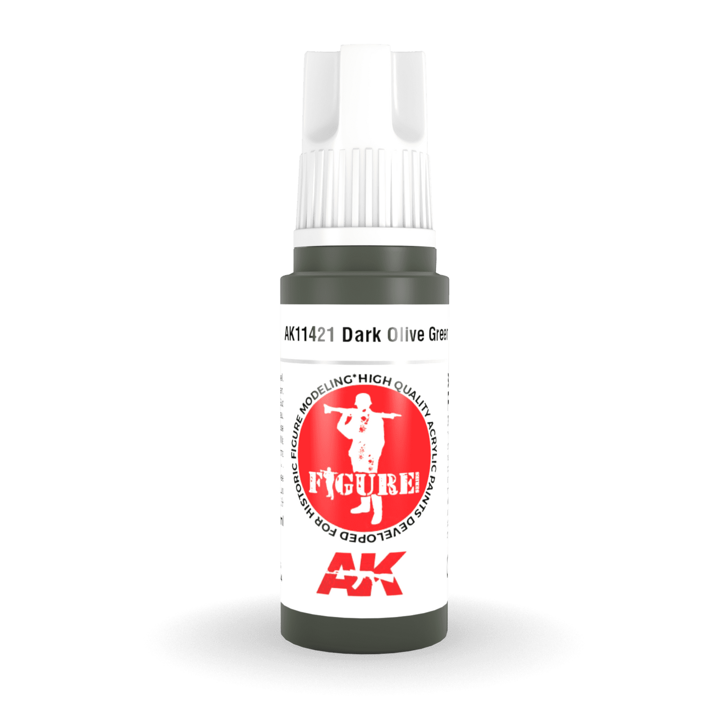 AK Interactive 3rd Gen Acrylic - Dark Olive Green 17ml (AK11421)