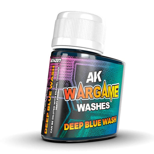 AK Interactive Wash for Wargamers - Deep Blue Wash 35ml (AK14207)