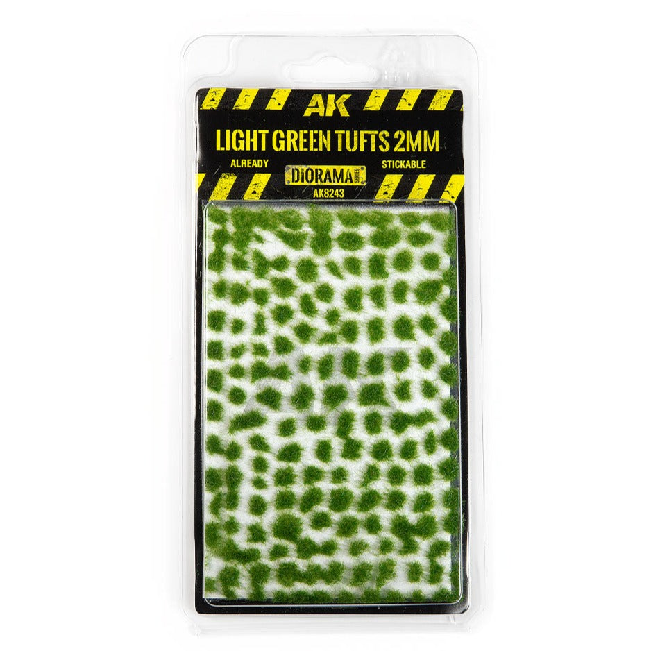 AK Interactive Light Green Tufts 2mm (AK8243)
