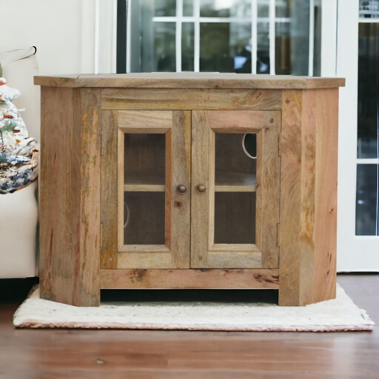 Granary 2 Door Corner TV Cabinet