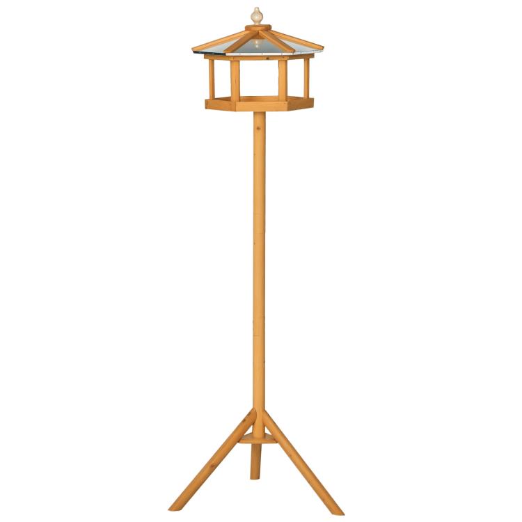 Wooden Bird Table for the garden Feeding Station, 153Hcm