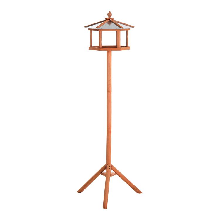 Wooden Bird Table for the garden Feeding Station, 153Hcm