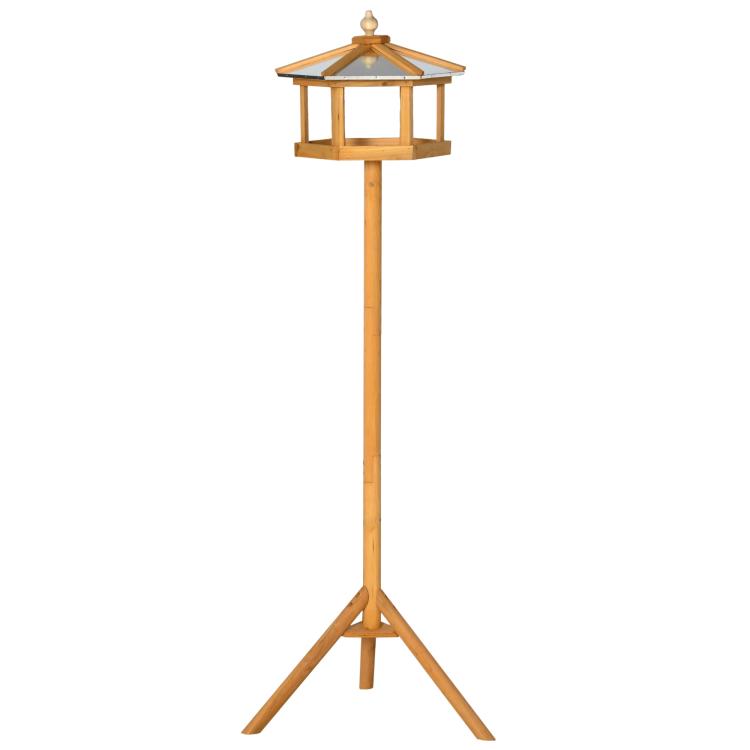 Wooden Bird Table for the garden Feeding Station, 153Hcm