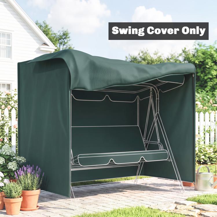 152 x 177cm Three-Seater Swing Chair Protective Cover Green