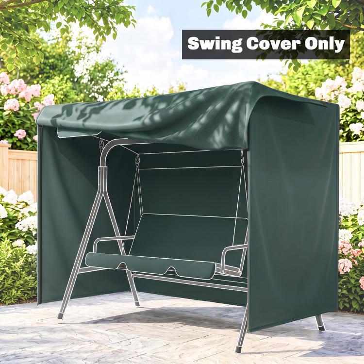152 x 177cm Three-Seater Swing Chair Protective Cover Green