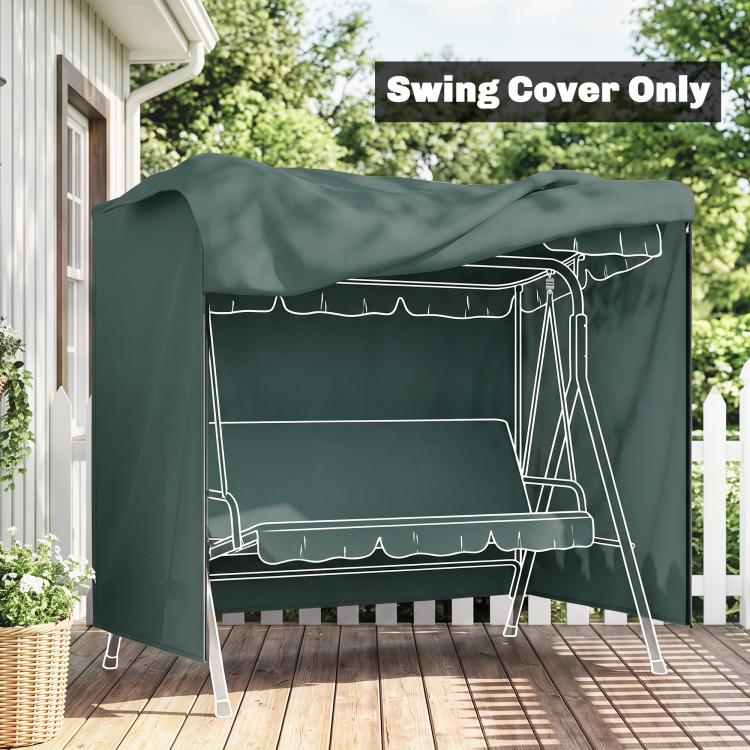 152 x 177cm Three-Seater Swing Chair Protective Cover Green