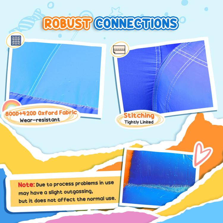 Bouncy Castle Inflatable Basket Trampoline Slide Monster Design 2.9 x 2 x 1.55m