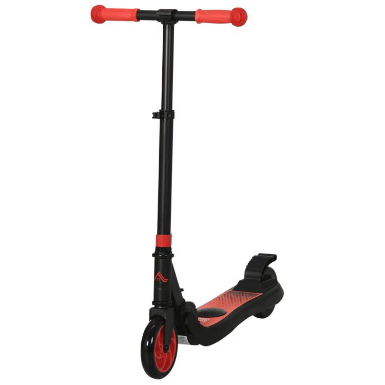 Folding Electric Scooter with Brake, for Ages 6+ Years, 8km/h Maximum Speed, Red