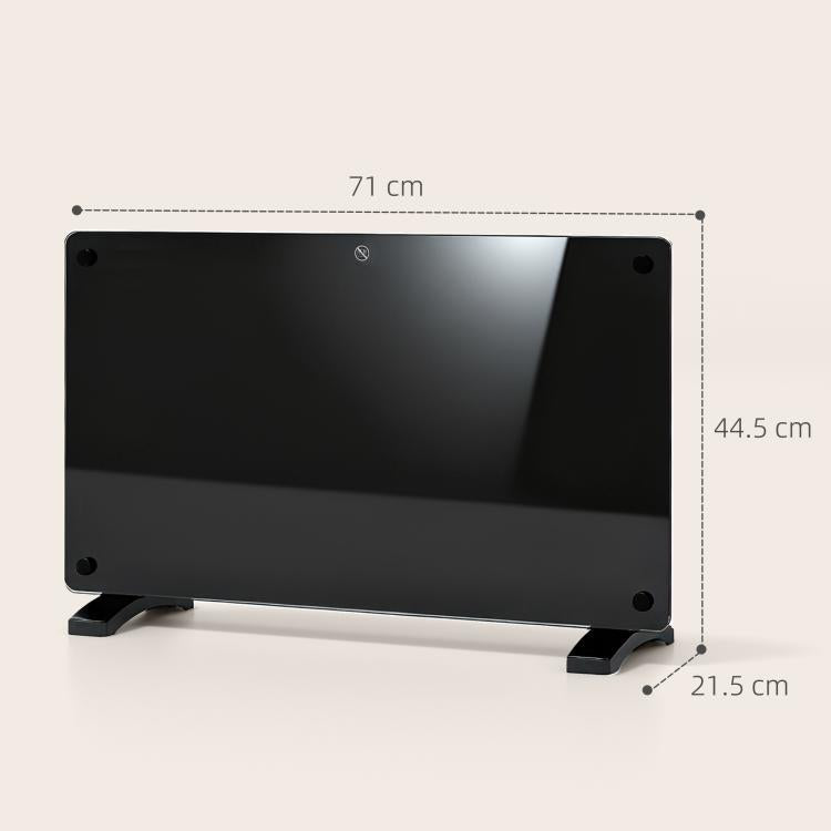 1500W 5-35℃ Smart Control Heater - Black