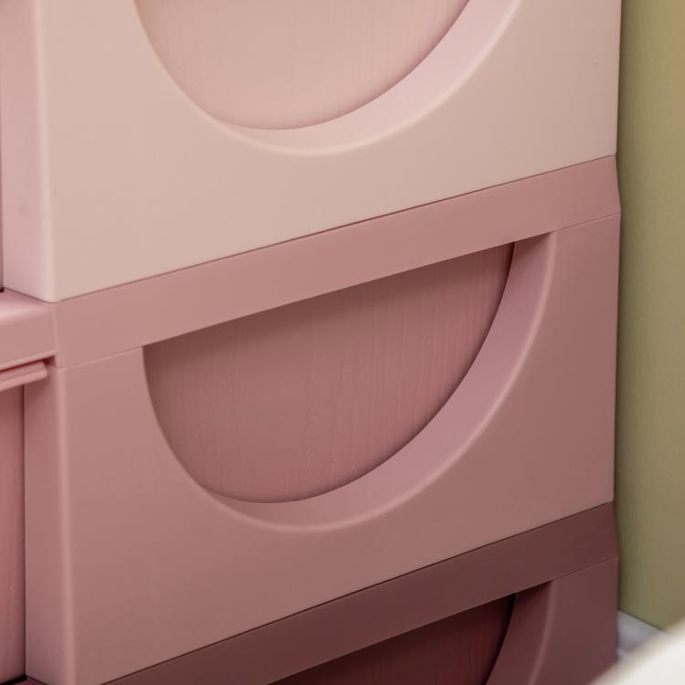 Kids Storage Unit, with Six Drawers - Pink