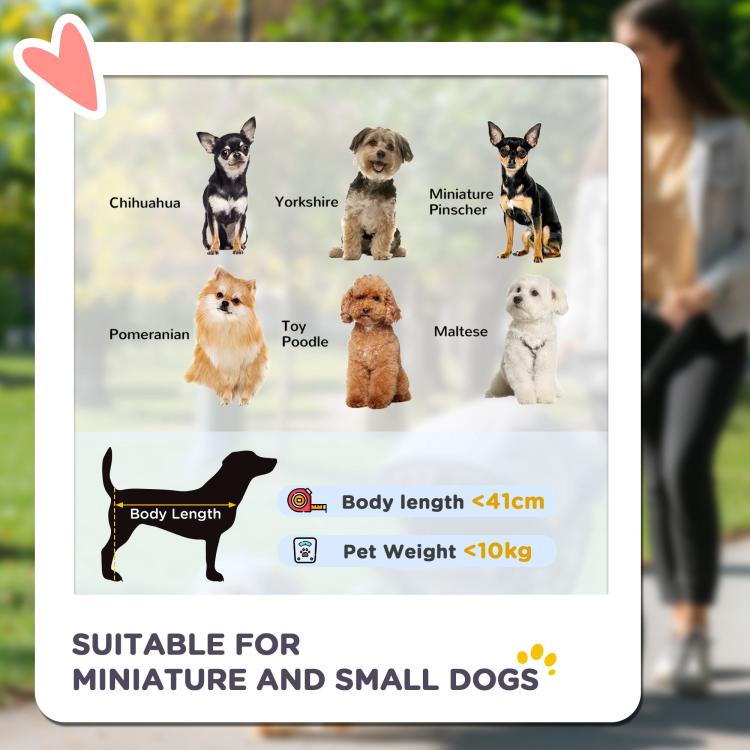Dog Stroller Foldable Pet Pram, 3 Wheels Dog Pushchair with Brake, for Small Miniature Breeds, Cats, Grey