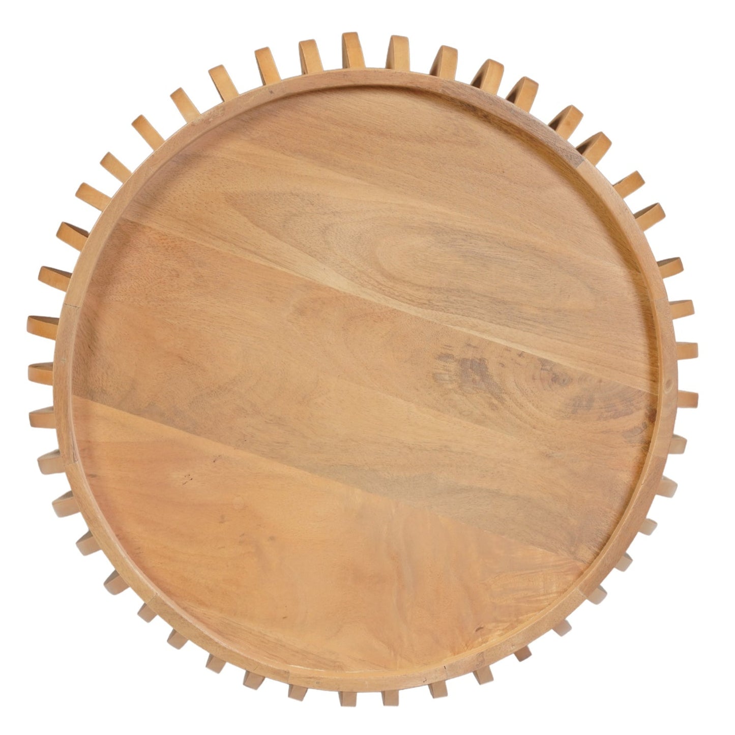 Jodhpur Solid Wood Small Round Low Coffee Table