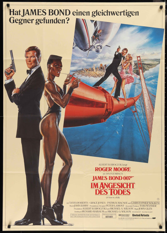 A View To A Kill (1985) Original German A0 Movie Poster -  James Bond 007