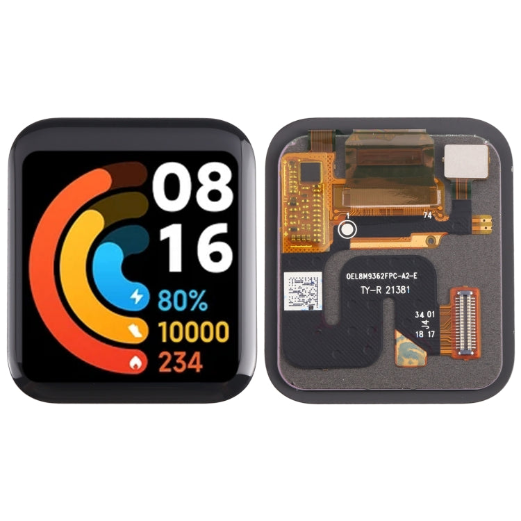 LCD Screen and Digitizer Full Assembly for Xiaomi Redmi Watch 2, For Xiaomi Redmi Watch 2