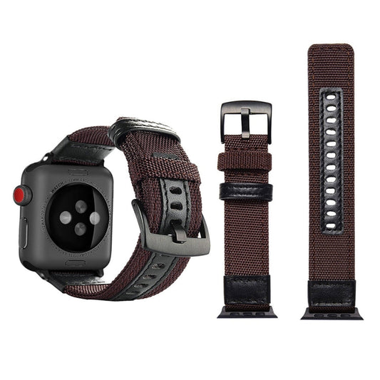 Jeep Style Nylon Wrist Watch Band with Stainless Steel Buckle for Apple Watch Series 3 & 2 & 1 42mm, 42mm