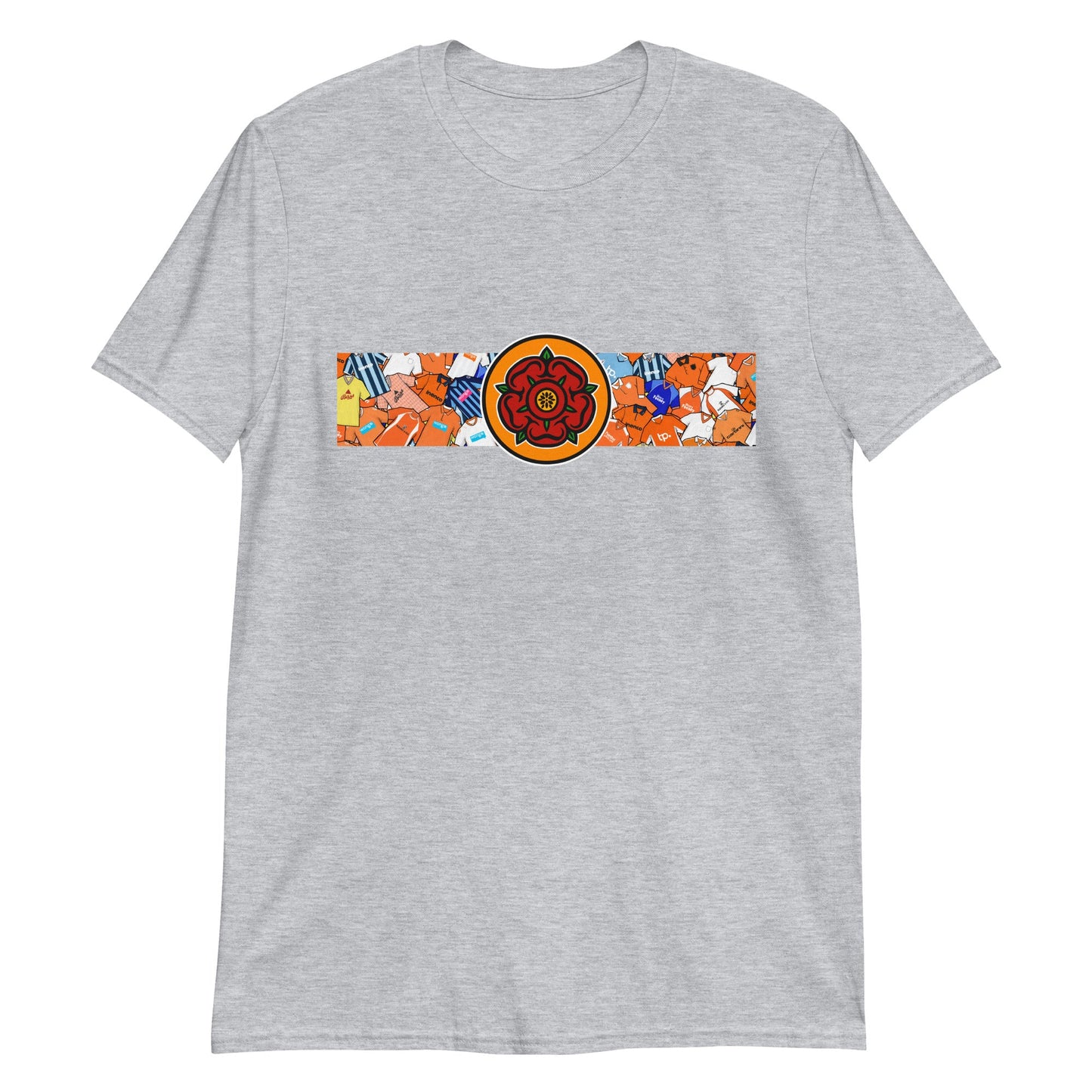 Blackpool Lancashire Rose Retro Football Unisex T-Shirt
