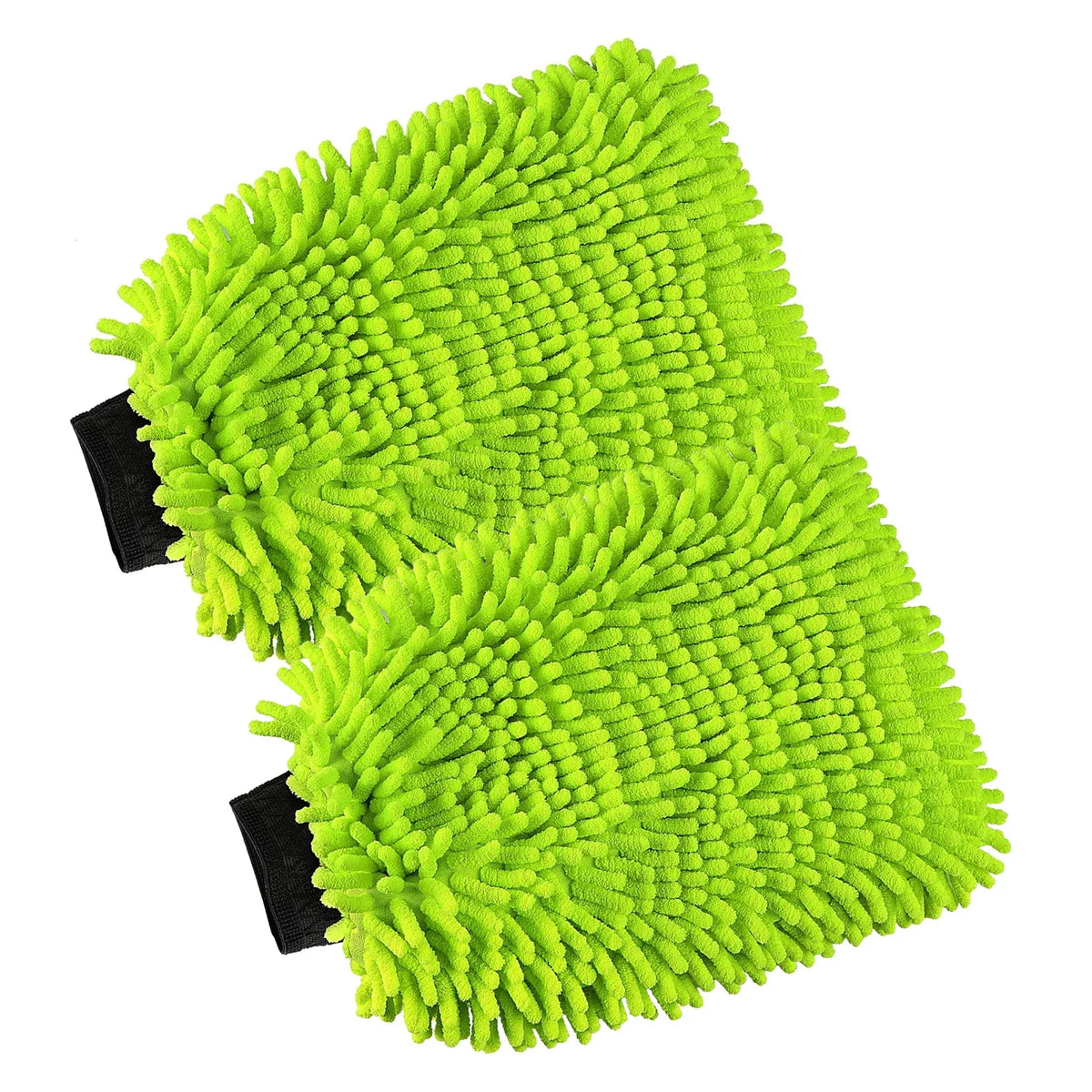 Microfiber Car Wash Mitt & Towels (2 Pack)  Soft Absorbent Cleaning Set