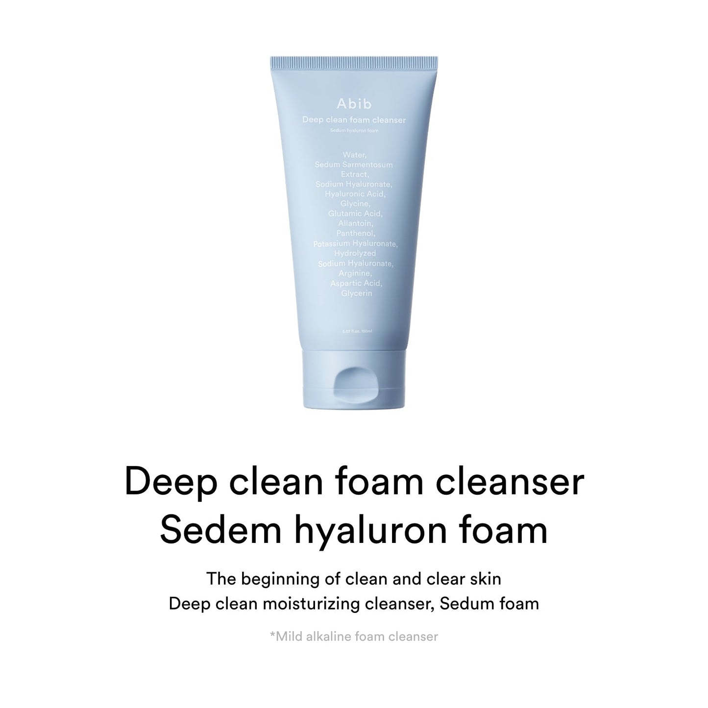 Abib Deep Clean Foam Cleanser: Sedum Hyaluron Foam 150ml