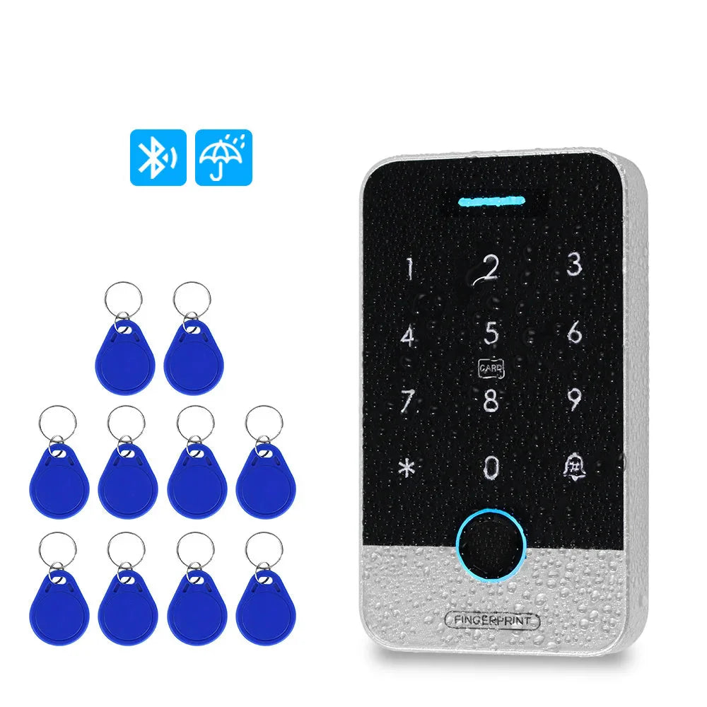 Waterproof Bluetooth  Fingerprint Access Controller, Touch Keypad, Door Opener System