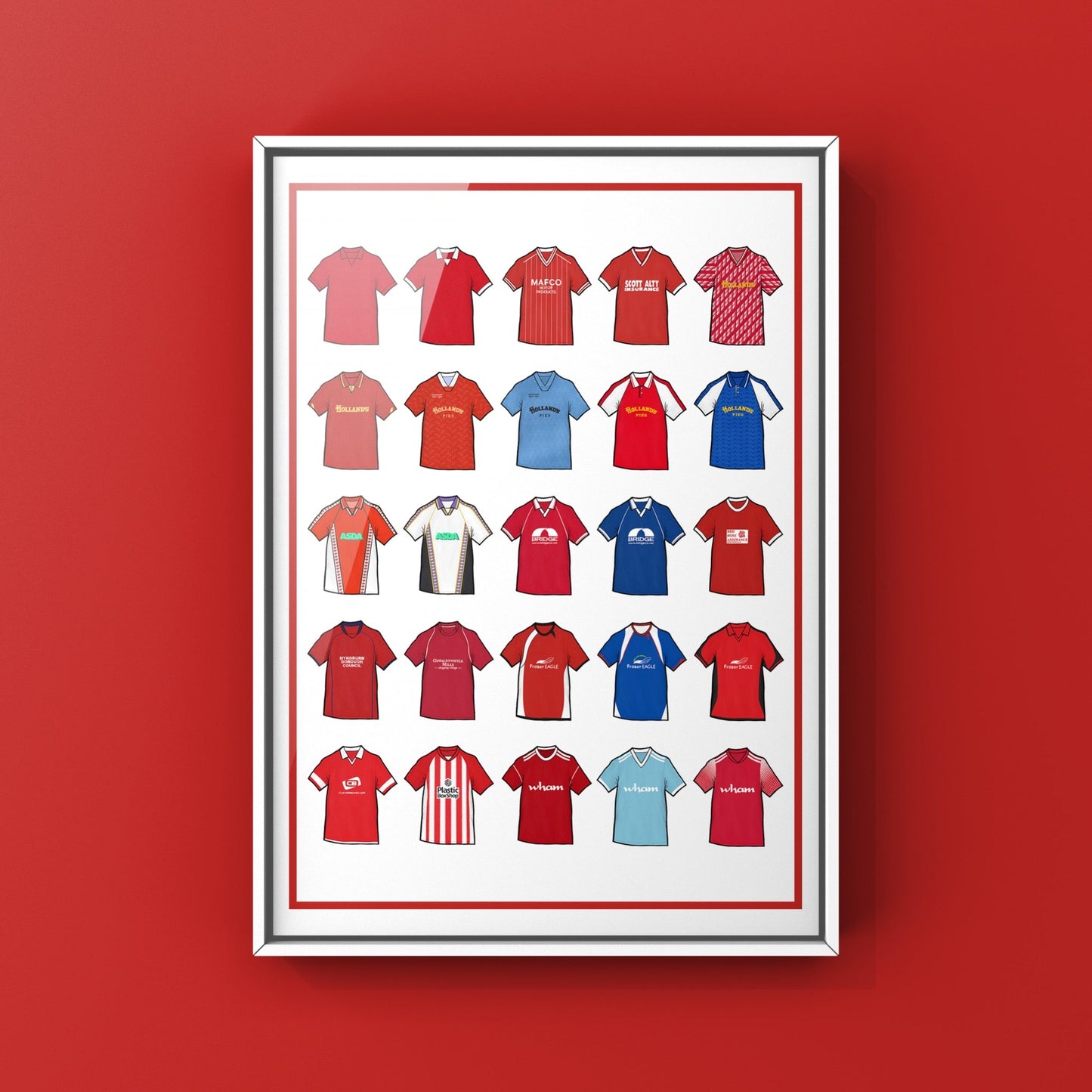 Accrington Retro Shirts Football Print