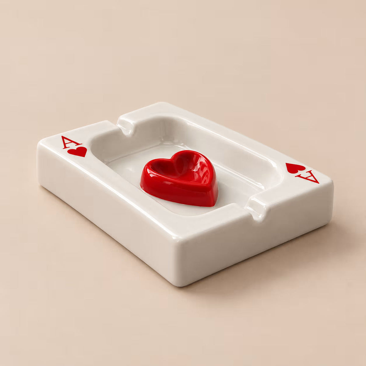 Ace of Hearts & Spades Ashtray