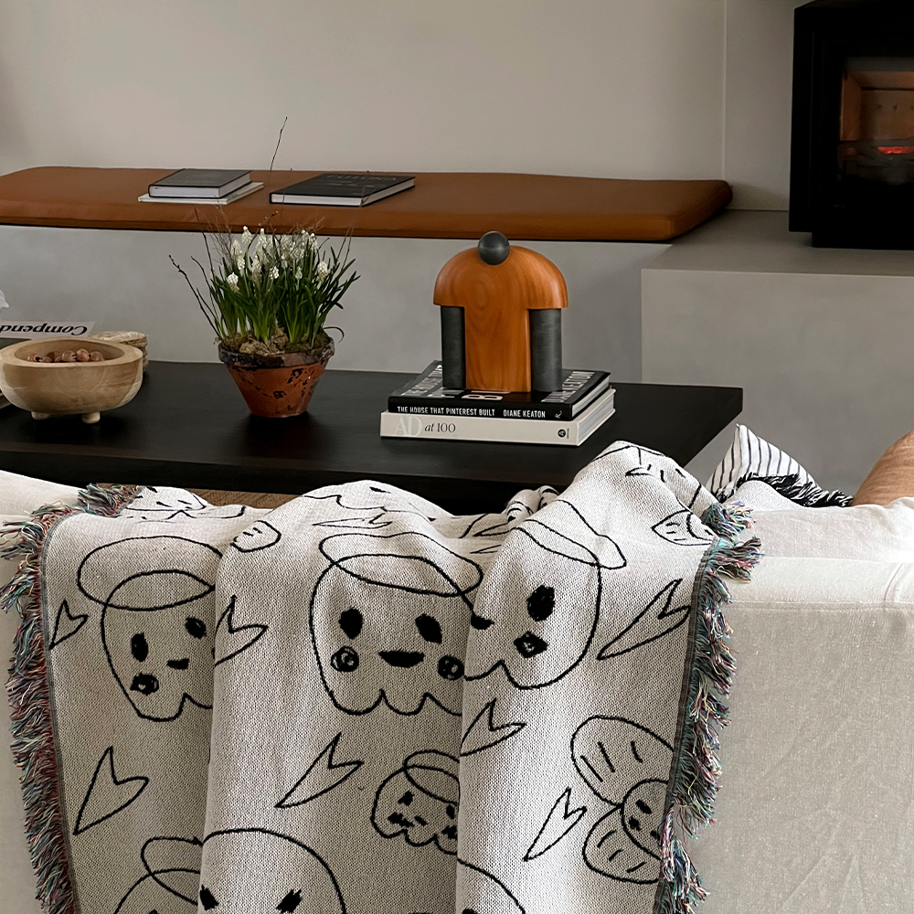 Adam Handler - 'Ghost Buddy' Tapestry Throw