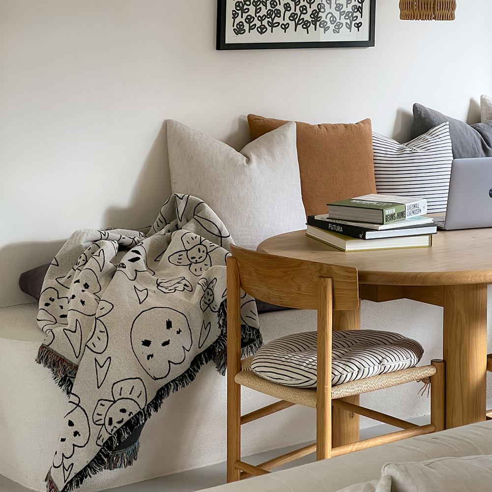 Adam Handler - 'Ghost Buddy' Tapestry Throw