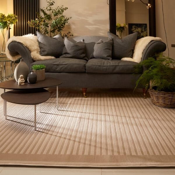 Belgrade Natural Striped Rug