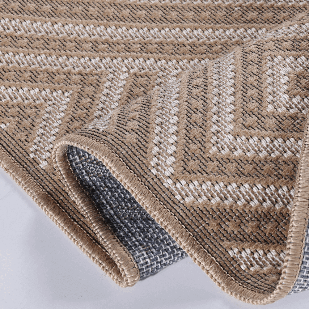 Beige Jute Looking Washable Rugs