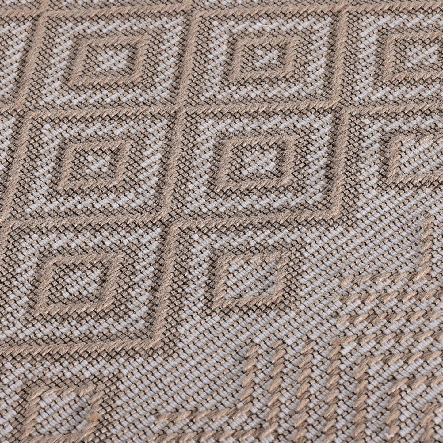 Beige Jute Looking Washable Rugs