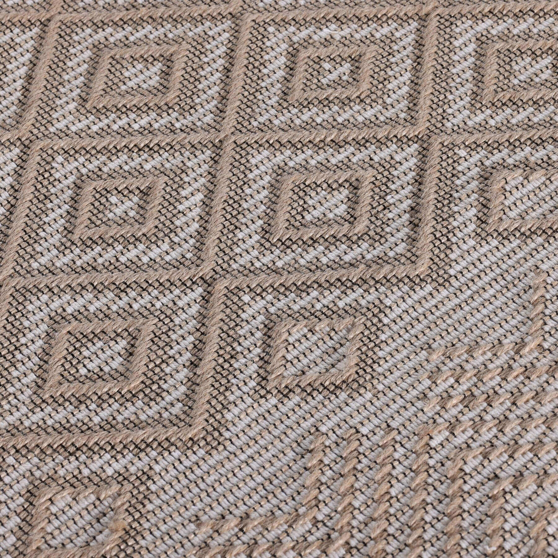 Beige Jute Looking Washable Rugs
