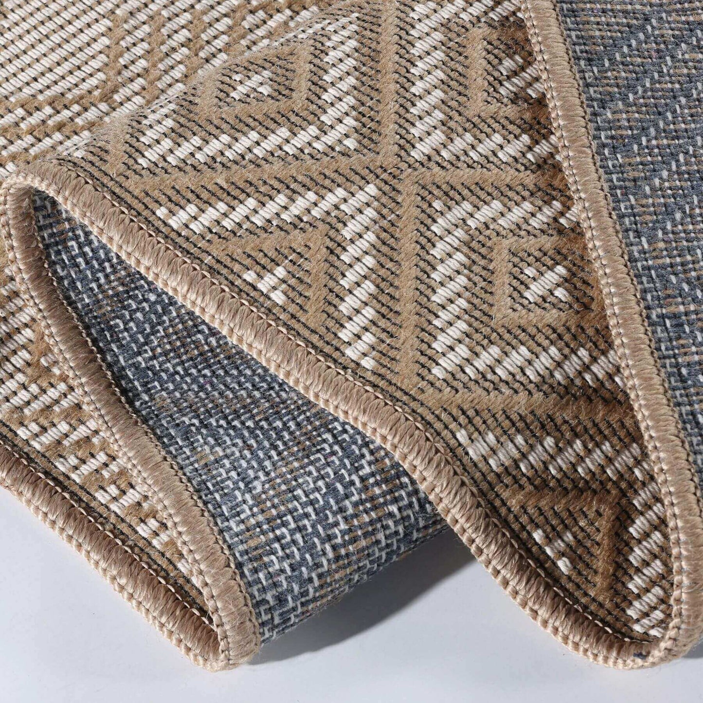 Beige Jute Looking Washable Rugs
