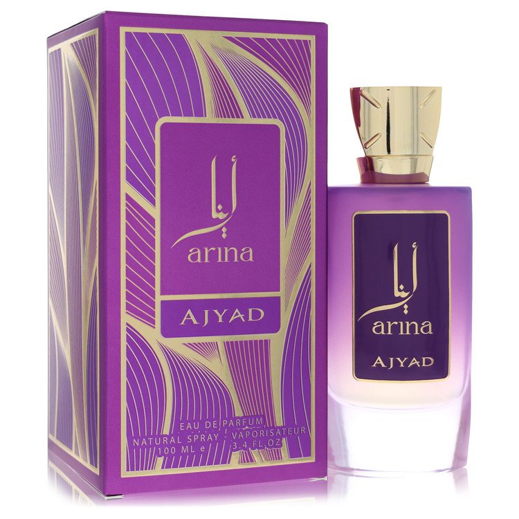 Ajyad Arina Eau De Parfum Spray for Women, 3.4 oz / 100 ml