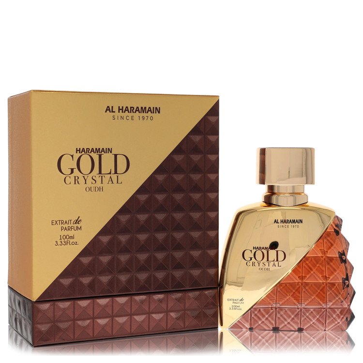 Al Haramain Gold Crystal Oudh Extrait De Parfum Spray 3.33 oz (100 ml) for Men