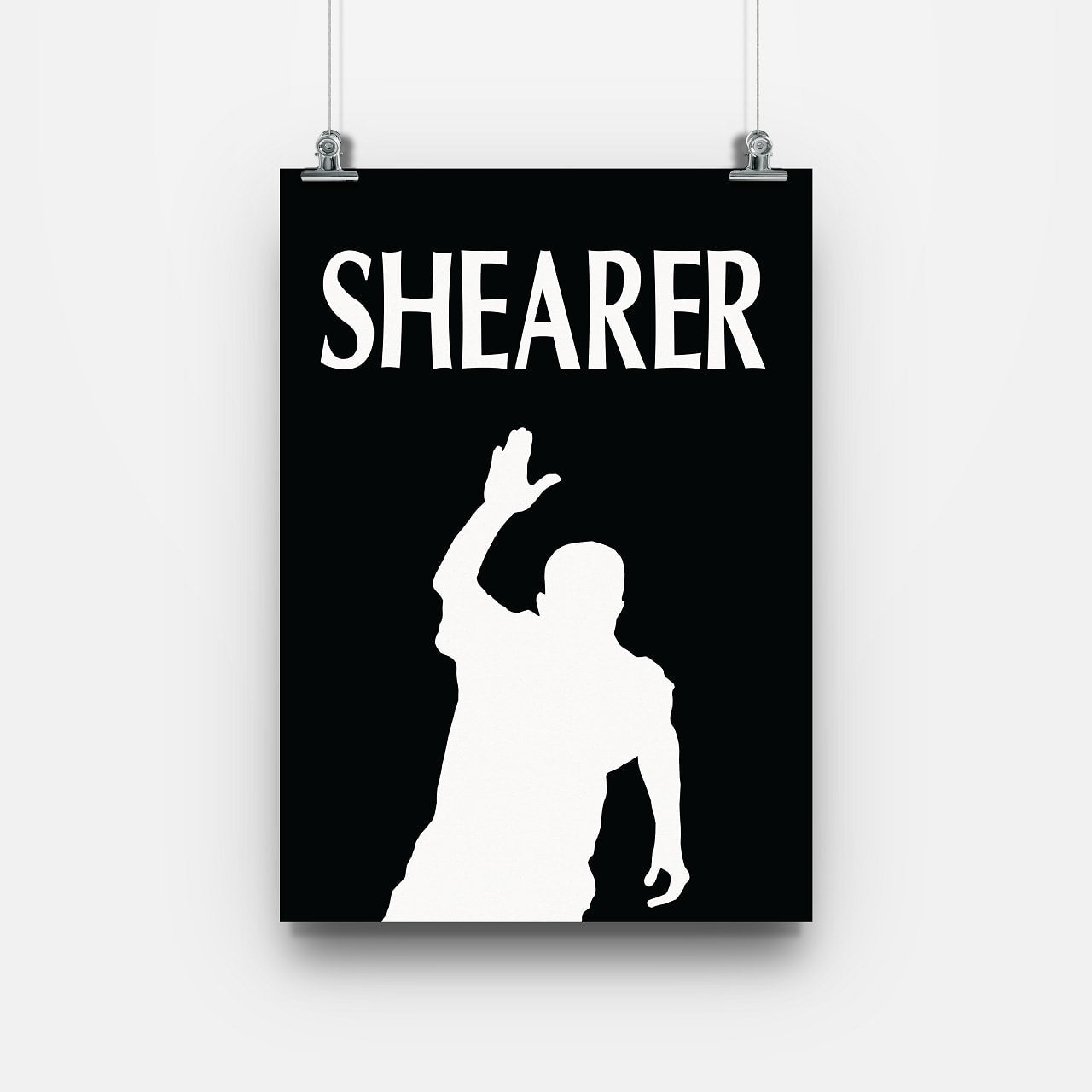 Alan Shearer Newcastle Legend Print