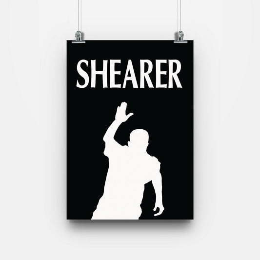Alan Shearer Newcastle Legend Print