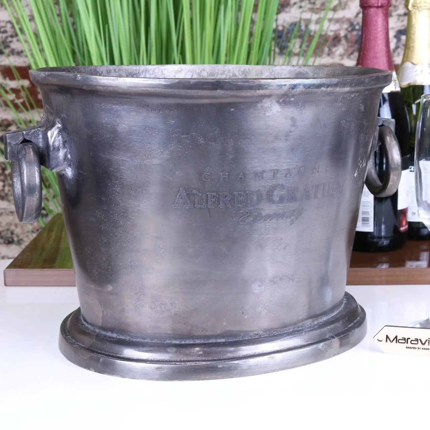 Alfred Gratien Luxury Gunmetal Champagne Ice Bucket