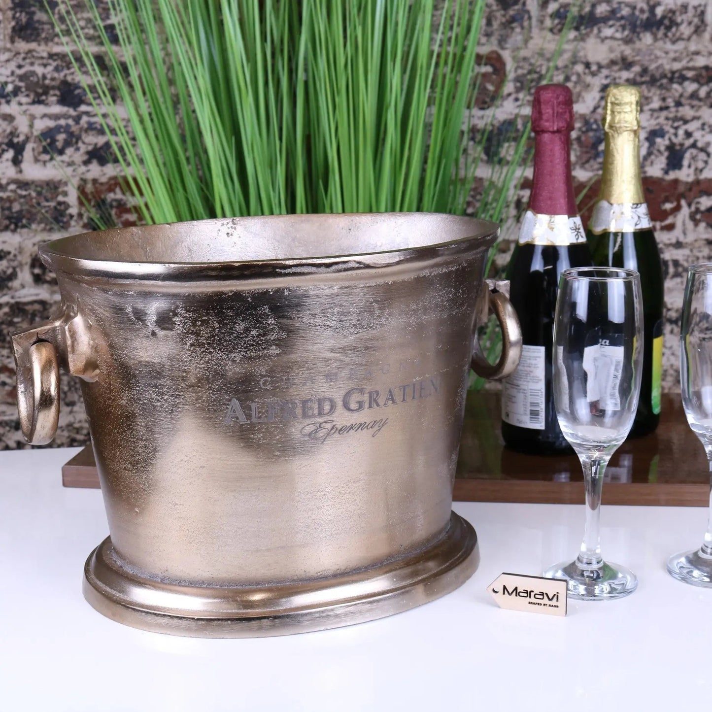 Alfred Gratien Luxury Light Gold Champagne Ice Bucket