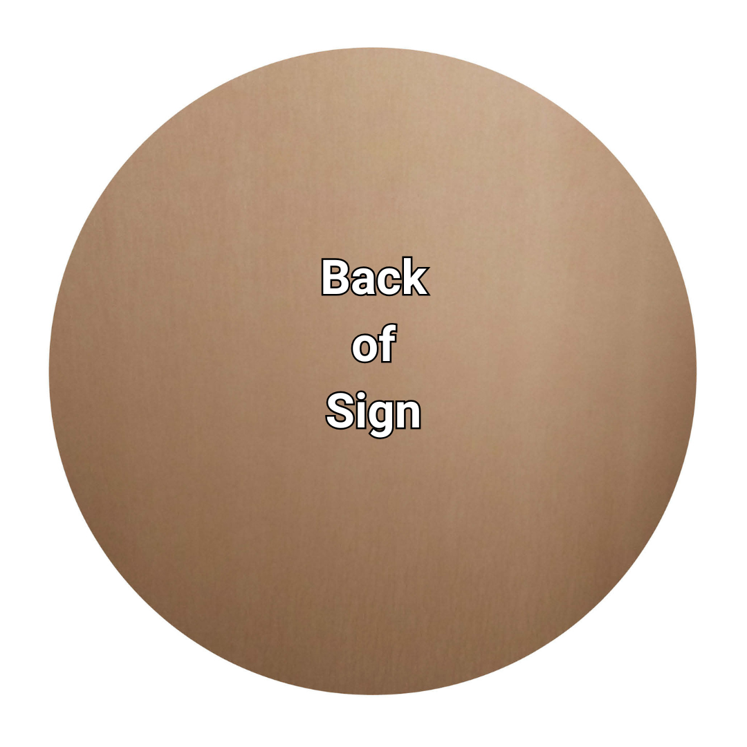 Blush Pink Circle Signs Personalise Choose Size and Material
