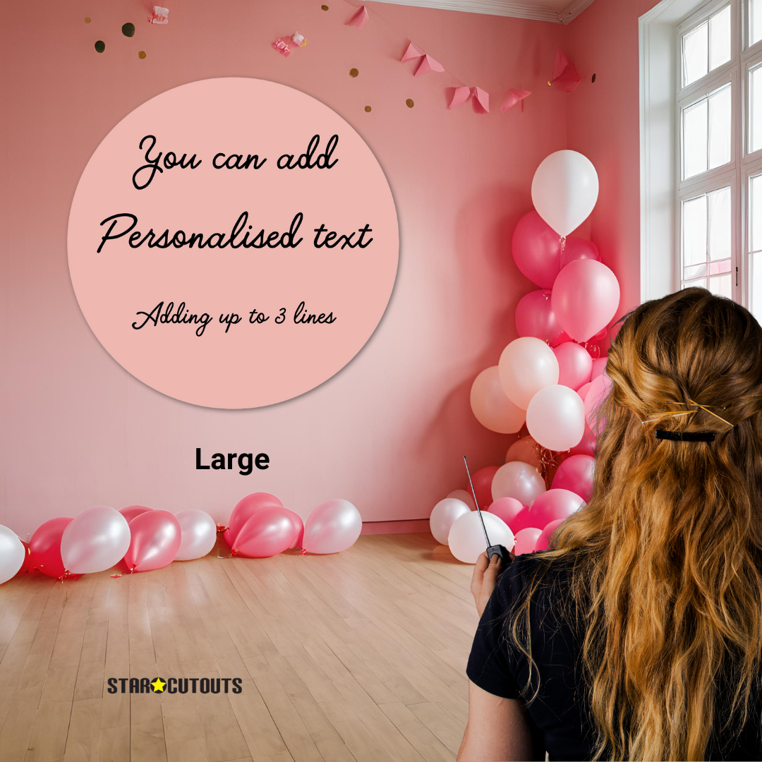 Primary Red  Circle Signs Personalise Choose Size and Material